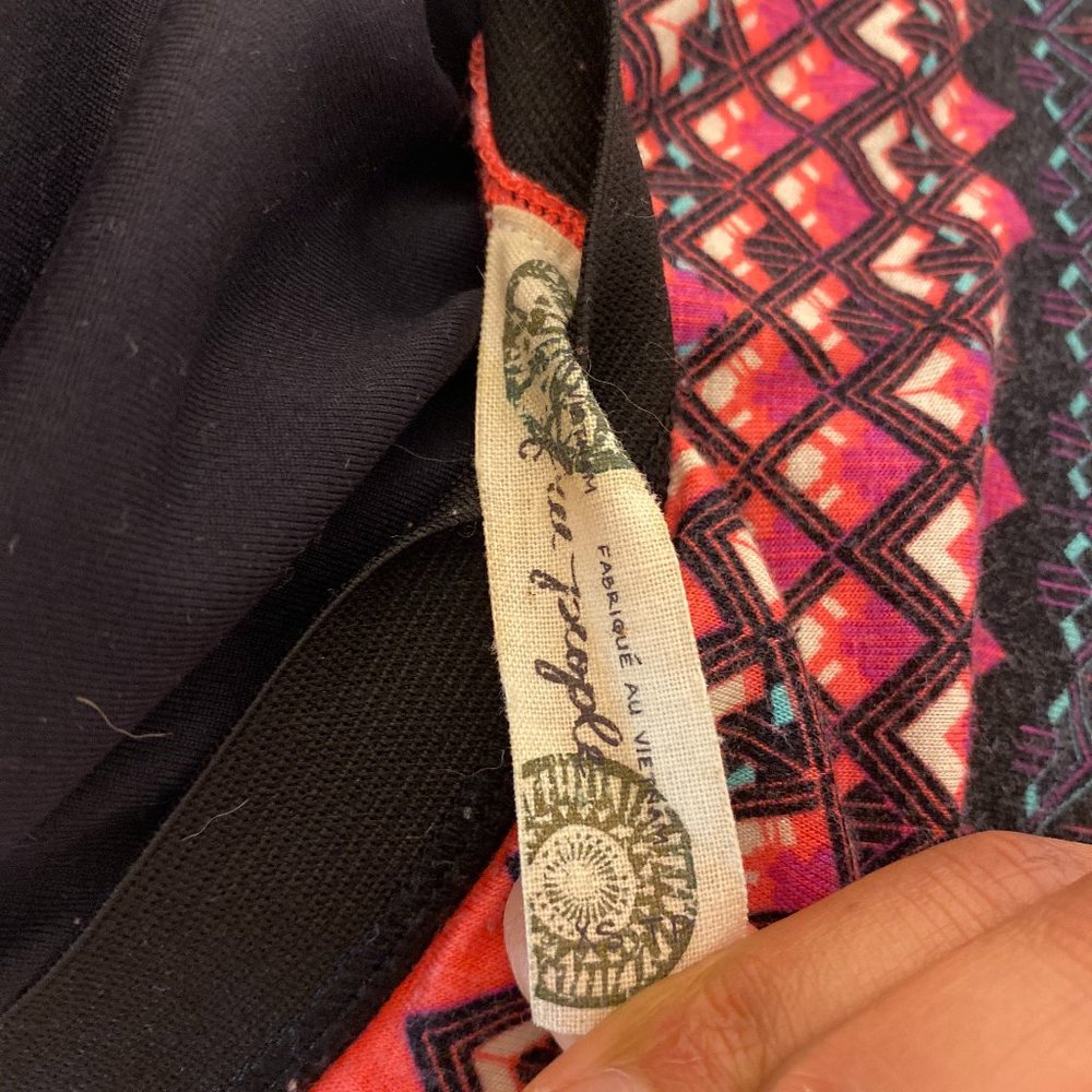 Free People Side Split Floral Patterned Skirt - image 5